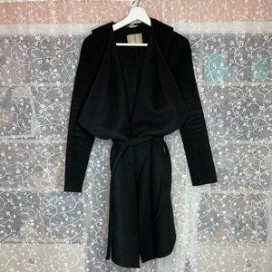 SAMIA double-face wool coat with hood